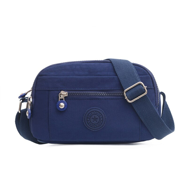 Fashion Solid Color Designer Women's Shoulder Bag Simple Ladies Bag High Quality Nylon Women Messenger Bags Bolsos De Mujer