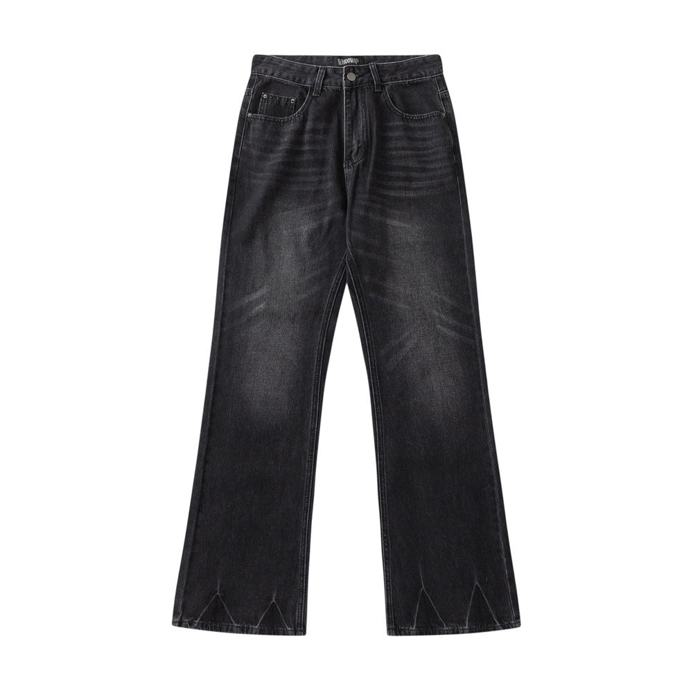 Denim Trousers Men's Retro Bell-bottom Pants