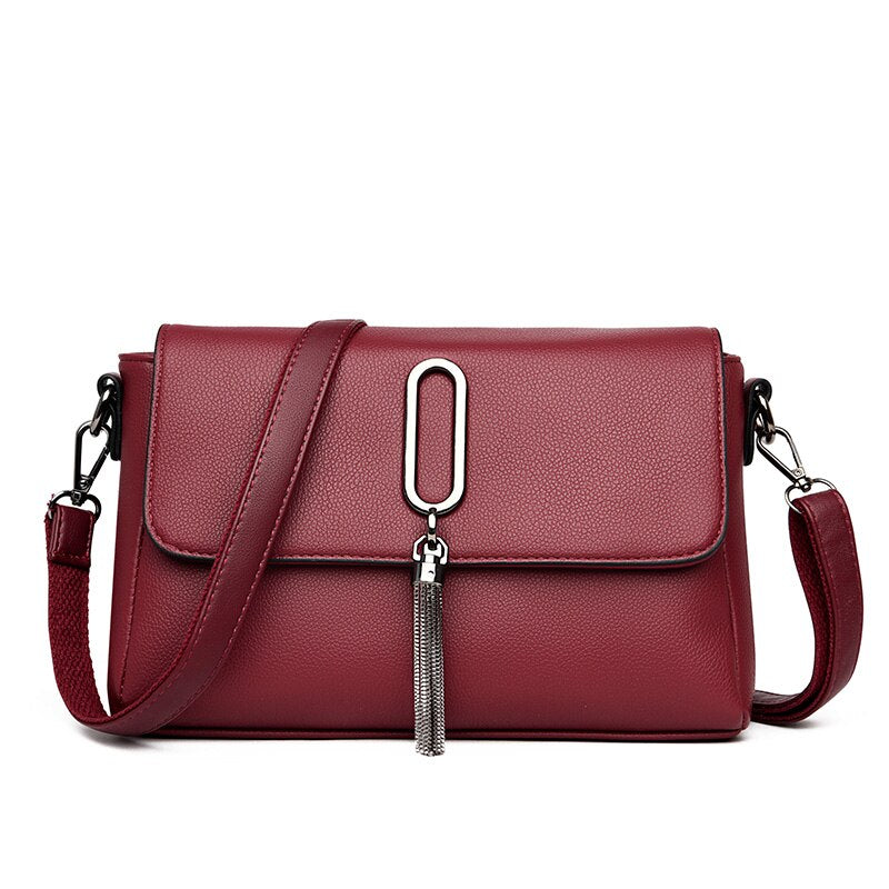 Luxury Women Messenger Bag Leather Shoulder Bags Shopper Casual Top-handle Ladies Handbag Travel Tote Crossbody Bag