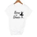 Womens Ballet Kid Crew Neck Plus-Size Short-Sleeve T-Shirt For Women