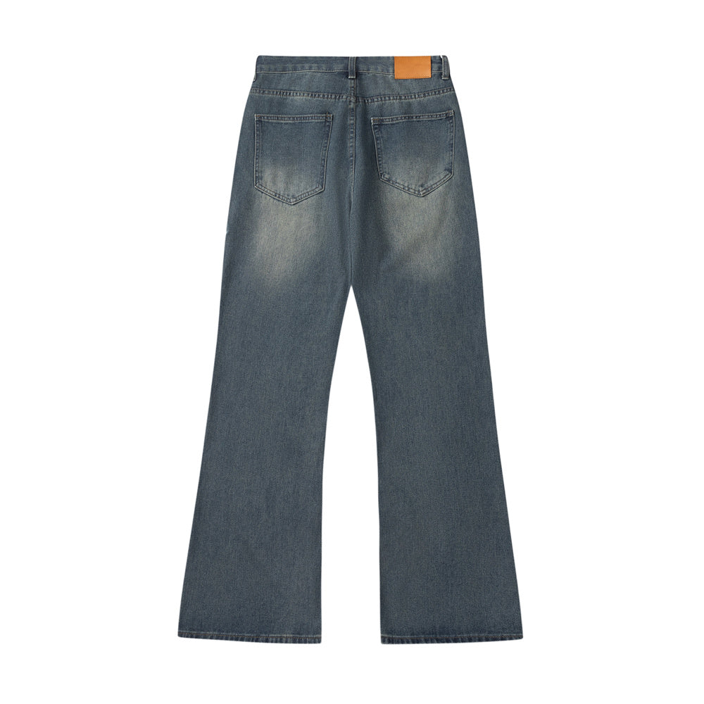 Denim Trousers Men's Retro Bell-bottom Pants