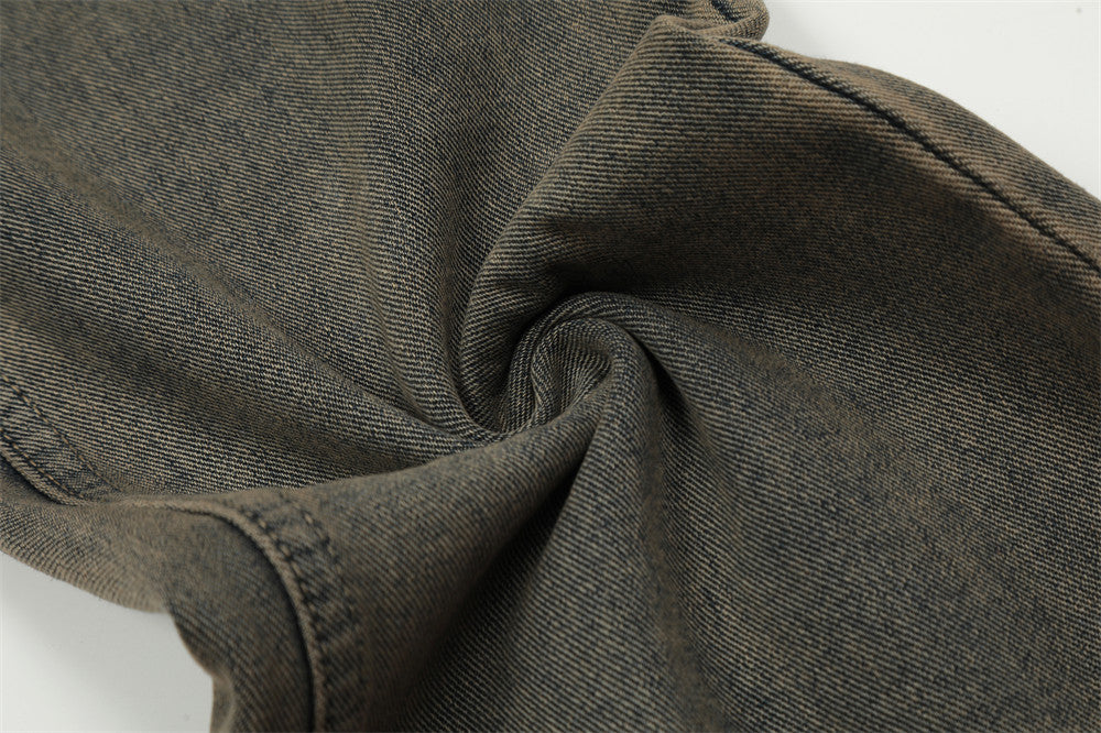 Vintage Fashion Denim Bell-bottom Pants Male