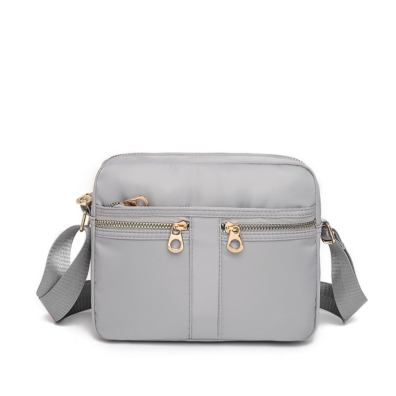 Fashion Multi-pocket Design Ladies Shoulder Bag High Quality Nylon Women Messenger Bags Solid Color Designer Women's Travel Bag