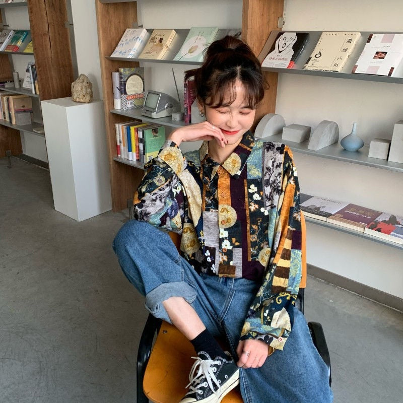 Ladies Fashion Long Sleeve Shirt Tops