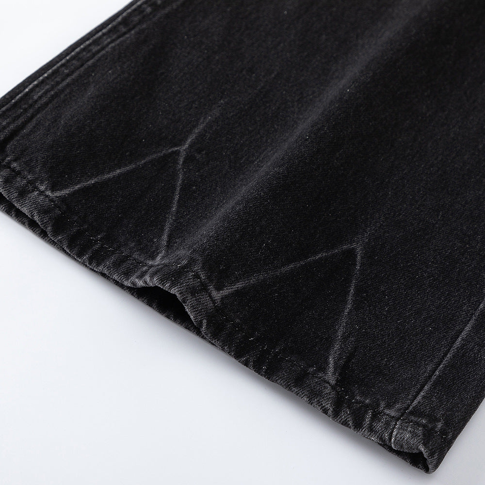 Denim Trousers Men's Retro Bell-bottom Pants