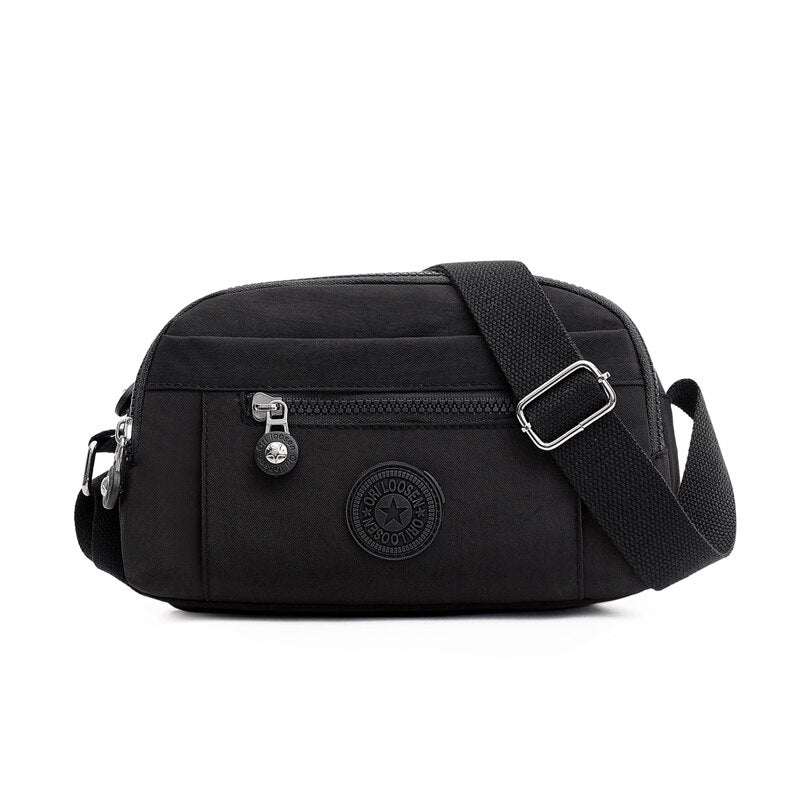 Fashion Solid Color Designer Women's Shoulder Bag Simple Ladies Bag High Quality Nylon Women Messenger Bags Bolsos De Mujer