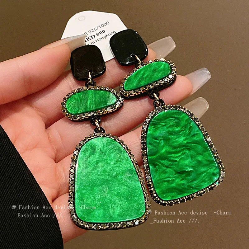 Women's Exaggerated Pendant Earring Delicate Trendy Jewellery Simple Style Korean Fashion Earrings Classic Geometric Jewelry