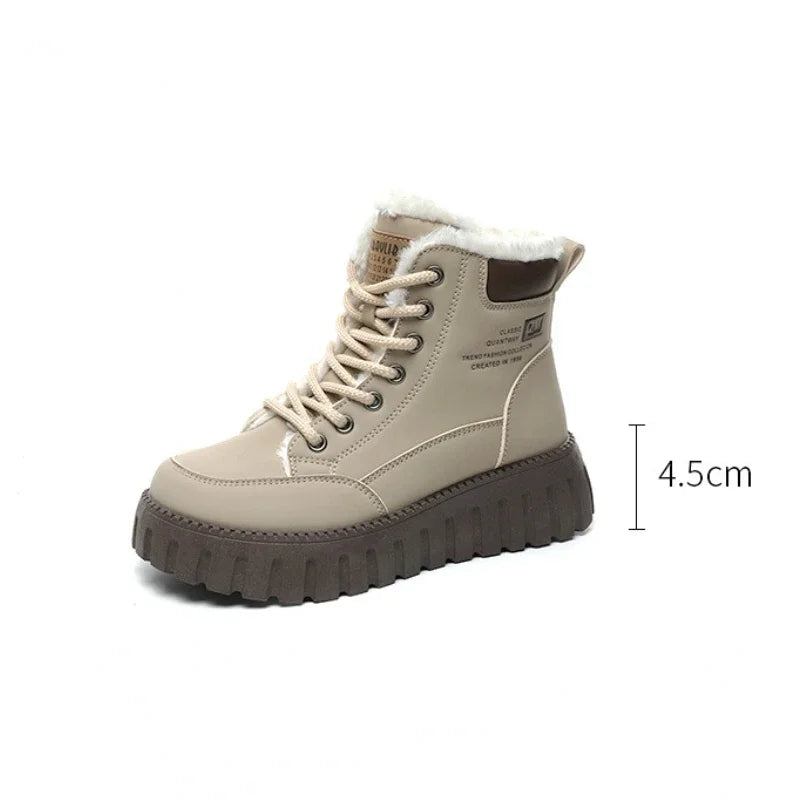 Winter Boots for Women Padded Shoes Fashion Designer Keep Warm Plus Plush Snow Boot Woman Fur Sneakers Skateboard Shoes Footwear