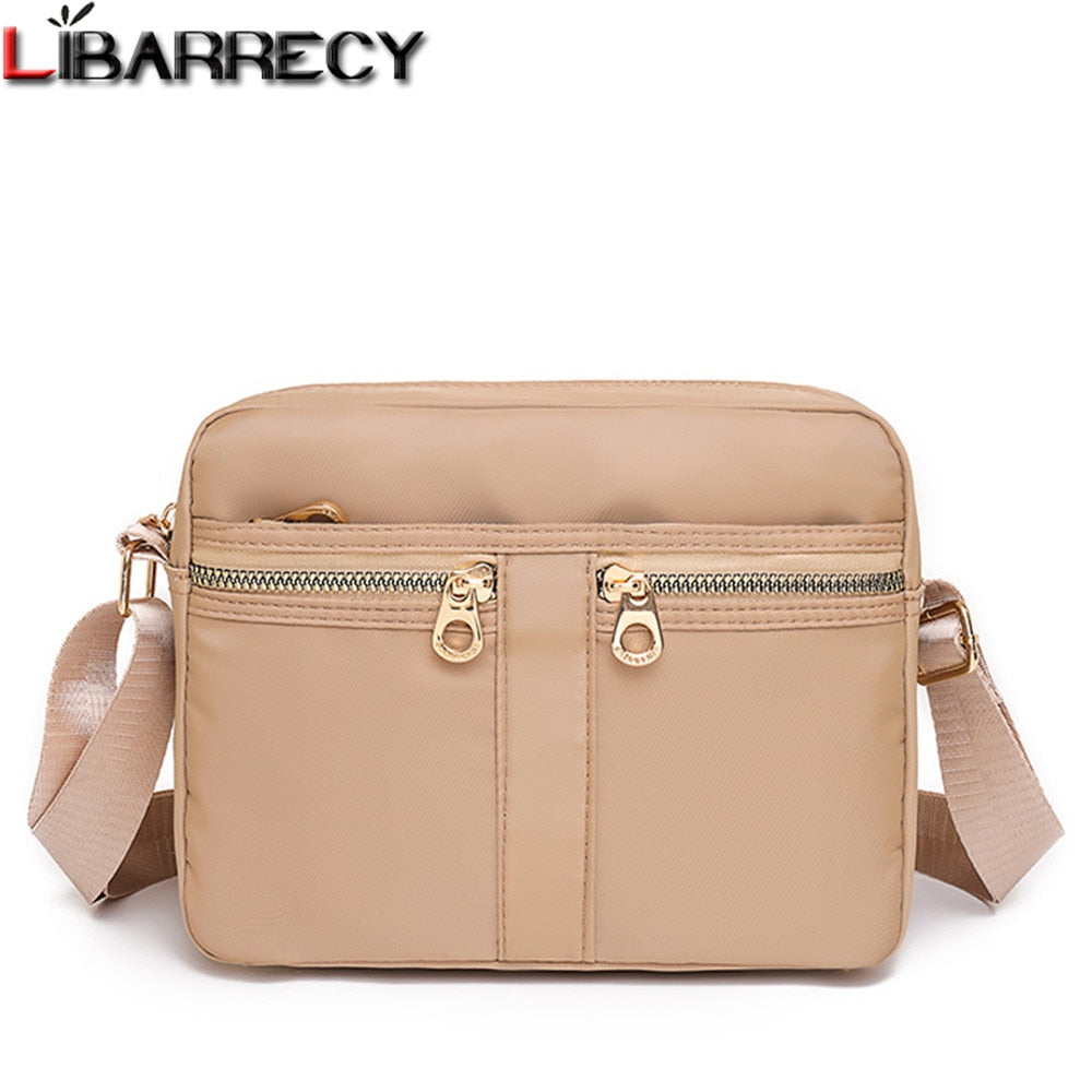 Fashion Multi-pocket Design Ladies Shoulder Bag High Quality Nylon Women Messenger Bags Solid Color Designer Women's Travel Bag