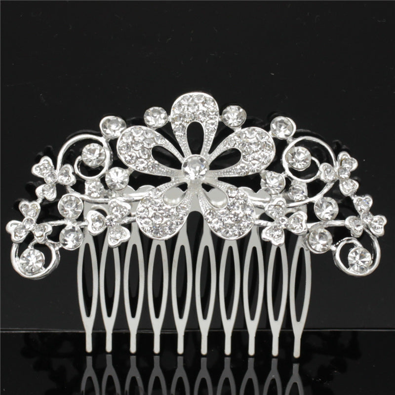 Wedding Dress Accessories Bridal Accessories Wedding Bridal Accessories Alloy Rhinestone Hair Combs Bridal Tiara