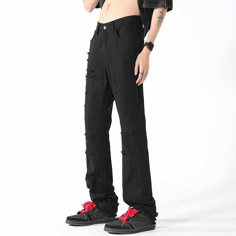Fashion Personalized Men's Clothing Casual Flared Trousers