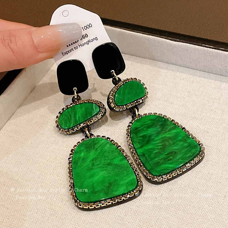 Women's Exaggerated Pendant Earring Delicate Trendy Jewellery Simple Style Korean Fashion Earrings Classic Geometric Jewelry