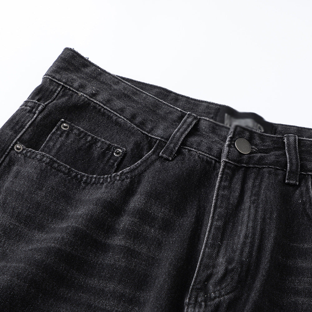 Denim Trousers Men's Retro Bell-bottom Pants