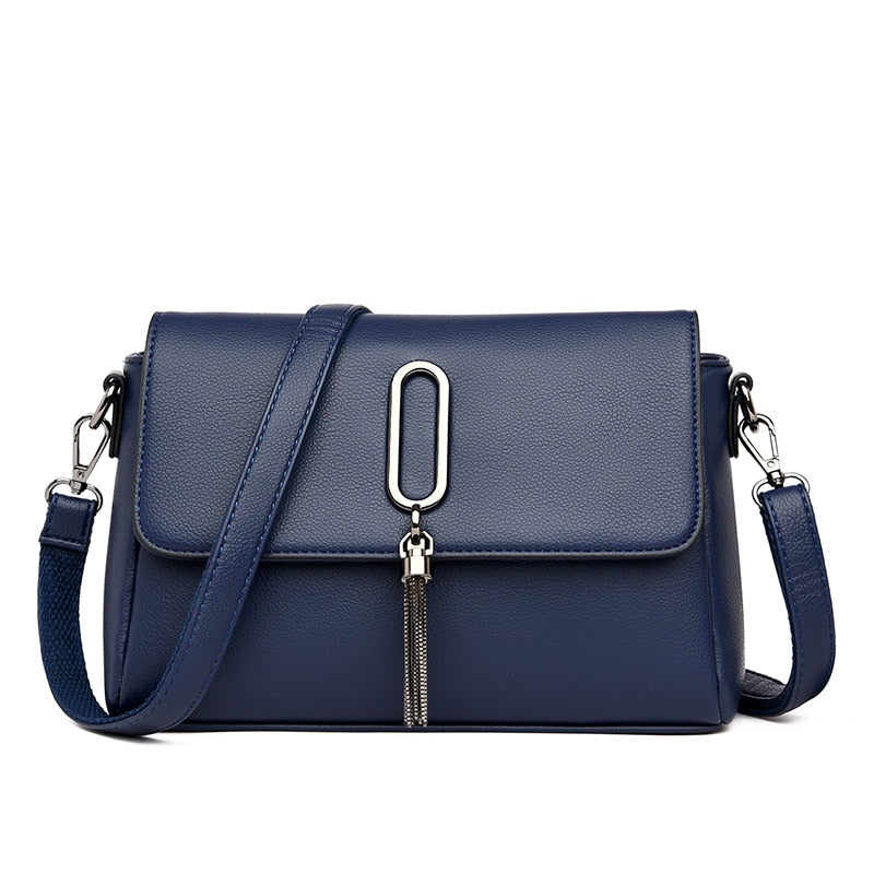 Luxury Women Messenger Bag Leather Shoulder Bags Shopper Casual Top-handle Ladies Handbag Travel Tote Crossbody Bag