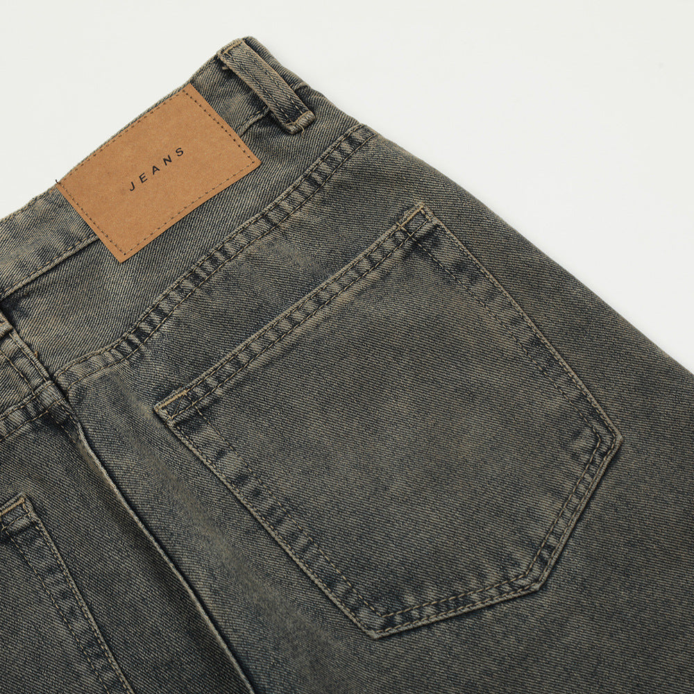 Vintage Fashion Denim Bell-bottom Pants Male