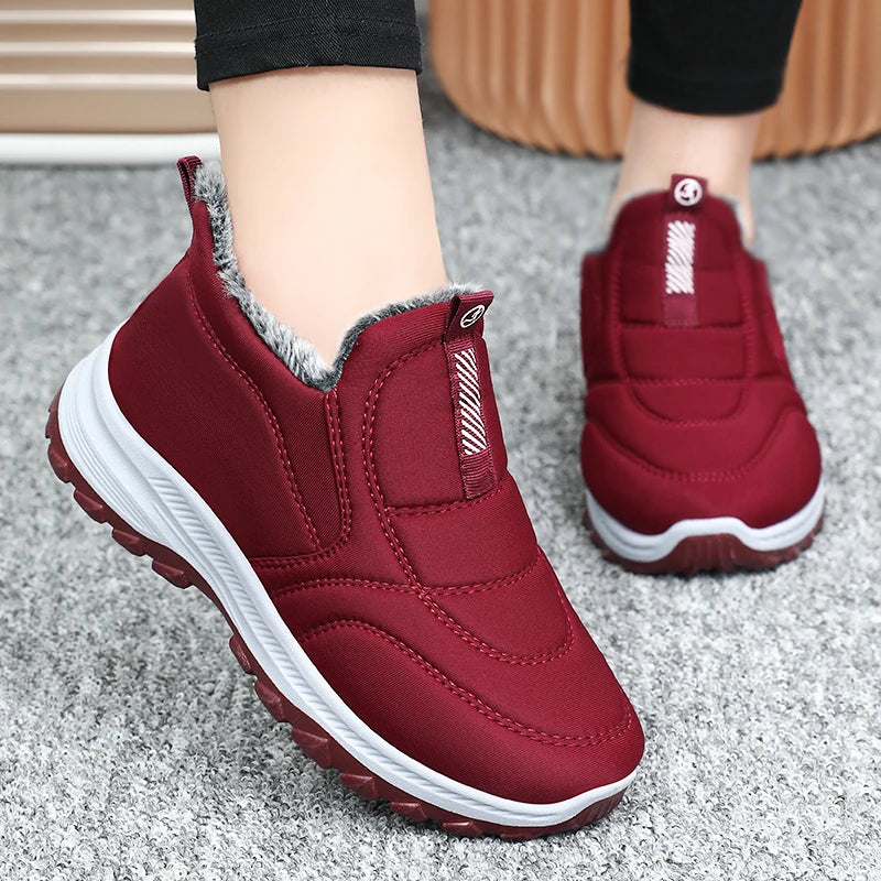 Women's Boots Winter Shoes 2024 Women Waterproof Snow Boots Female Slip On Casual Shoe Plush Footwear Men's Ankle Botas