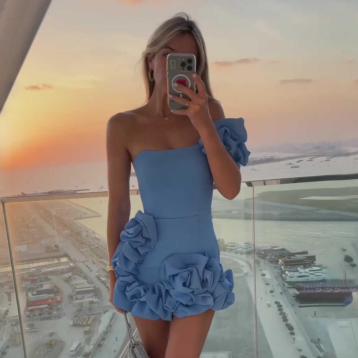 Fashion One-shoulder One-shoulder Dress