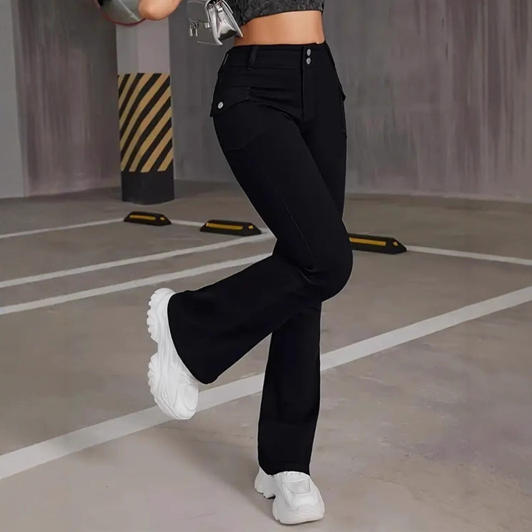 Elastic  Slim-Fit Versatile Womens Jeans