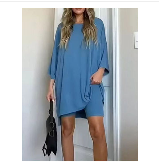 Summer Shorts Suit Fashion Loose Short-sleeved T-shirt And Slim Pants