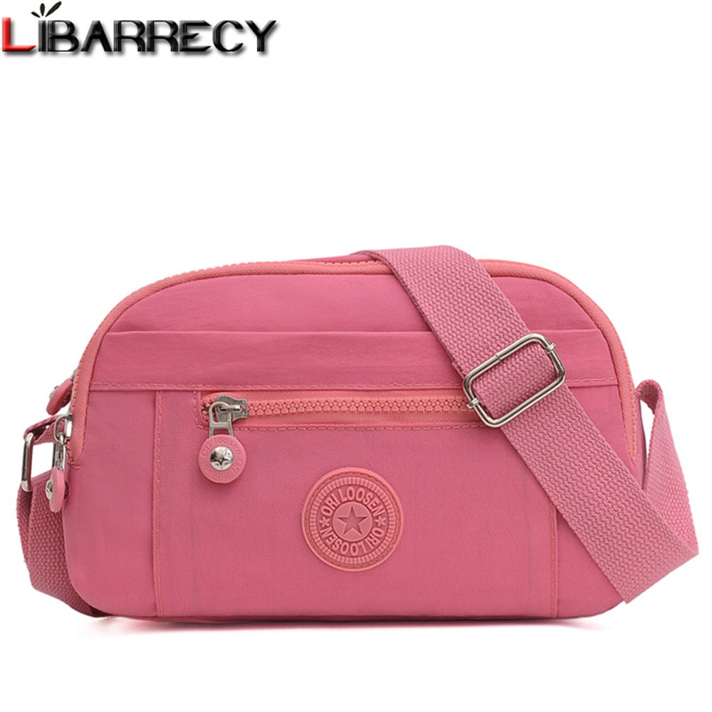 Fashion Solid Color Designer Women's Shoulder Bag Simple Ladies Bag High Quality Nylon Women Messenger Bags Bolsos De Mujer