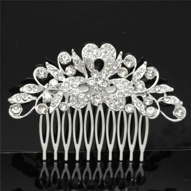 Wedding Dress Accessories Bridal Accessories Wedding Bridal Accessories Alloy Rhinestone Hair Combs Bridal Tiara