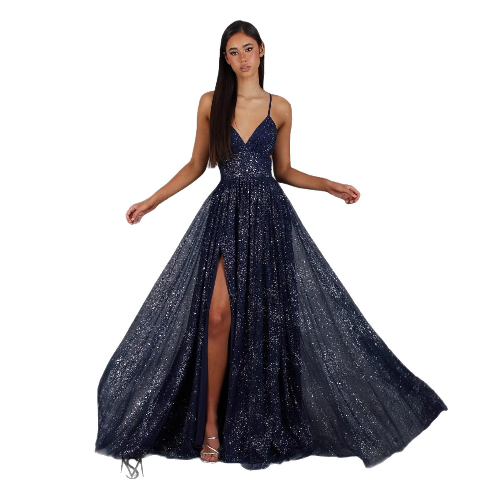 Elegant Womens V-neck Sleeveless Strapless Dress