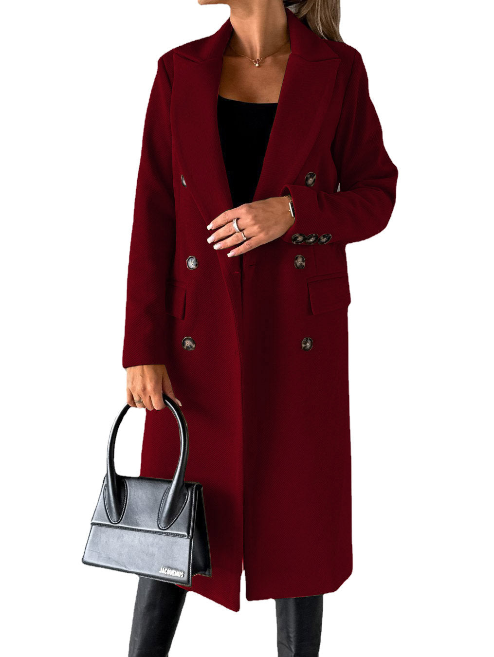 Double Breasted Lapel Coat