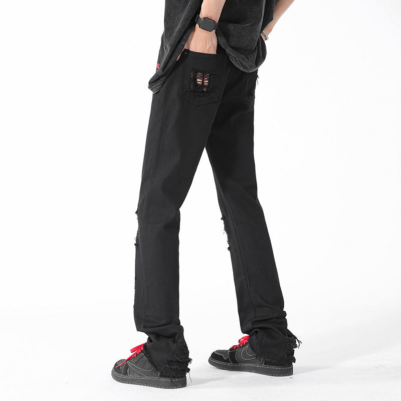 Fashion Personalized Men's Clothing Casual Flared Trousers