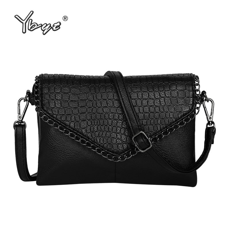 High quality alligator chains handbags fashion women envelope clutch ladies party famous brand shoulder messenger crossbody bags