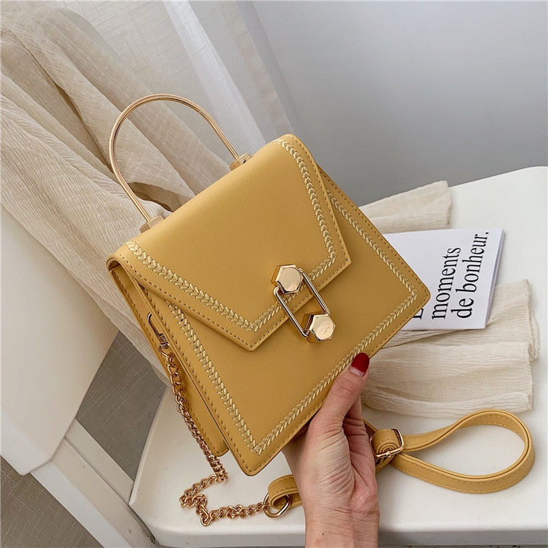 New Fashion Metal Handle Handbags Women Crossbody Bags High Qualty Clutch Female Purses Ladies Shoulder Messenger Bag