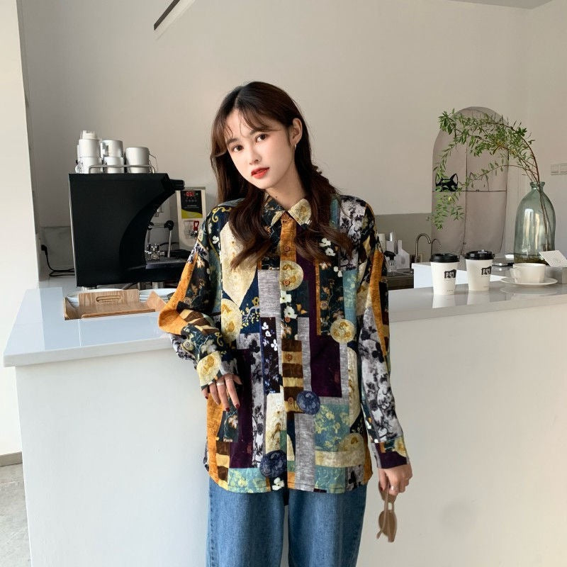 Ladies Fashion Long Sleeve Shirt Tops