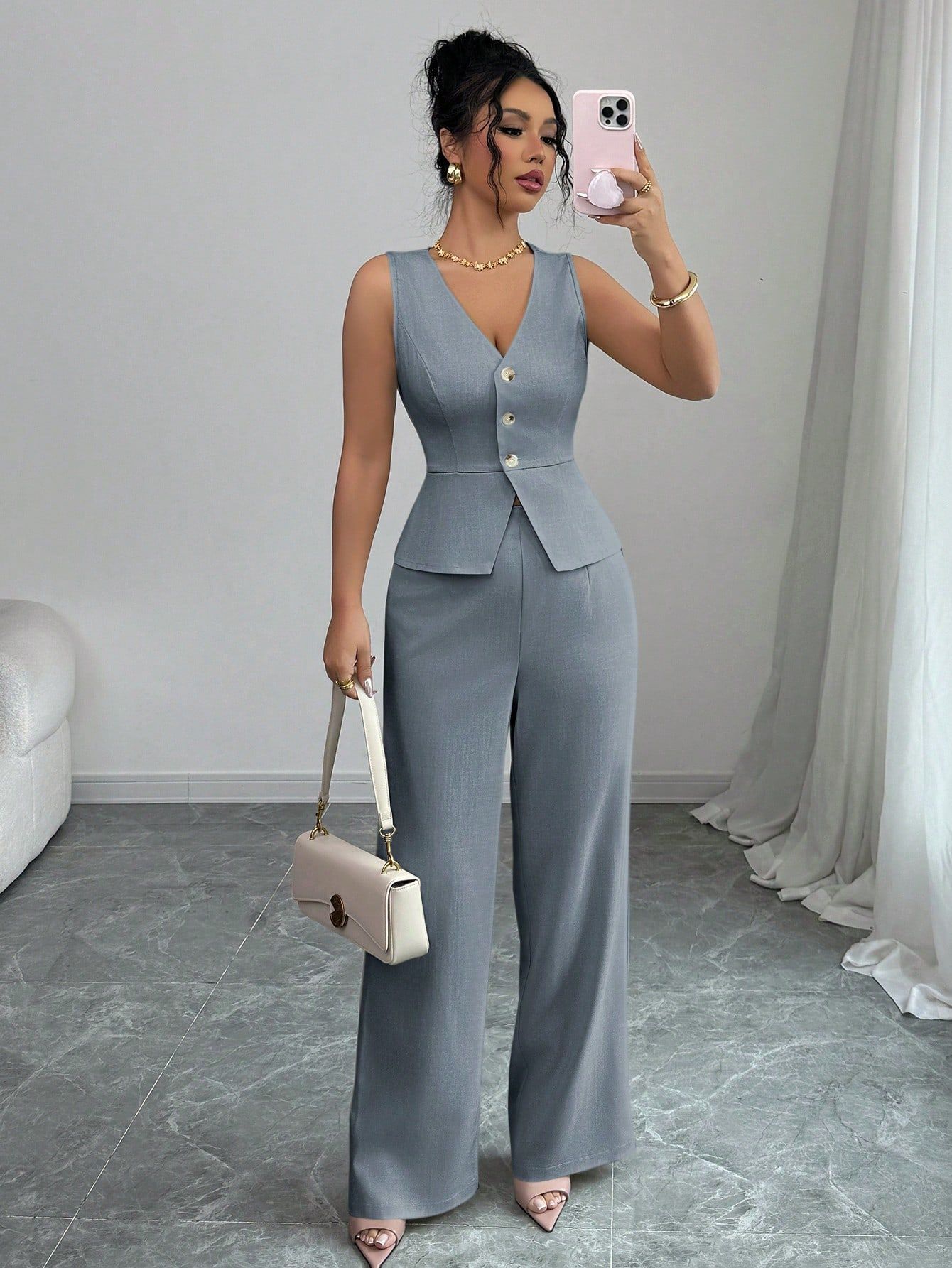 trendy coord-set sleeveless