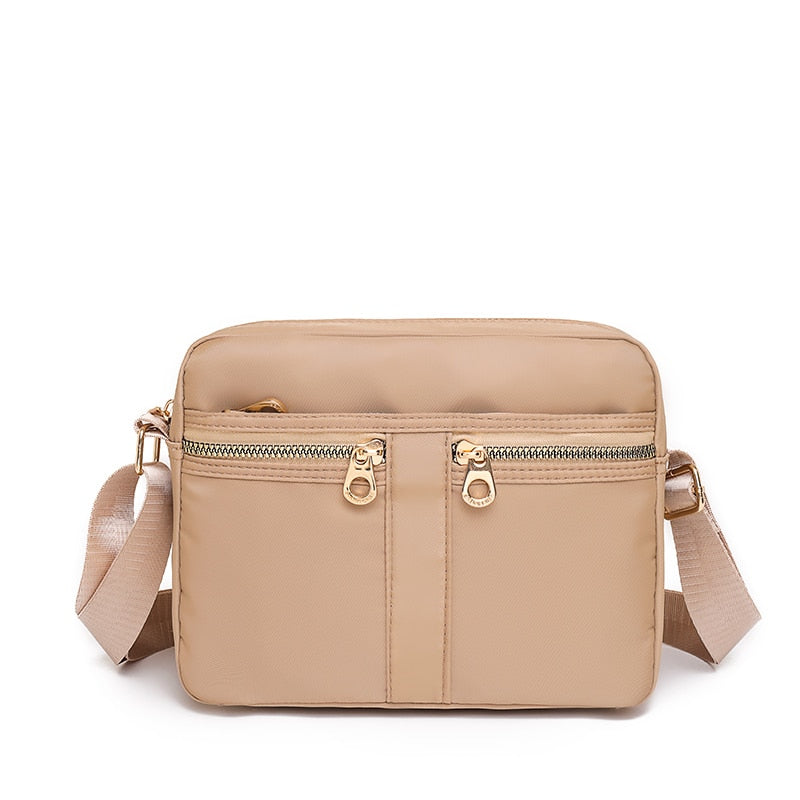 Fashion Multi-pocket Design Ladies Shoulder Bag High Quality Nylon Women Messenger Bags Solid Color Designer Women's Travel Bag