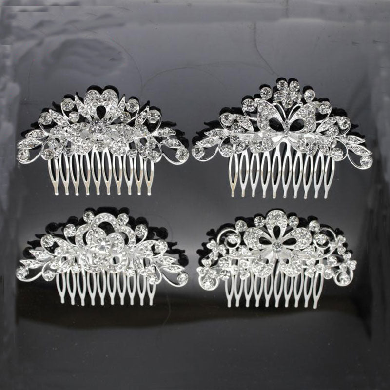 Wedding Dress Accessories Bridal Accessories Wedding Bridal Accessories Alloy Rhinestone Hair Combs Bridal Tiara