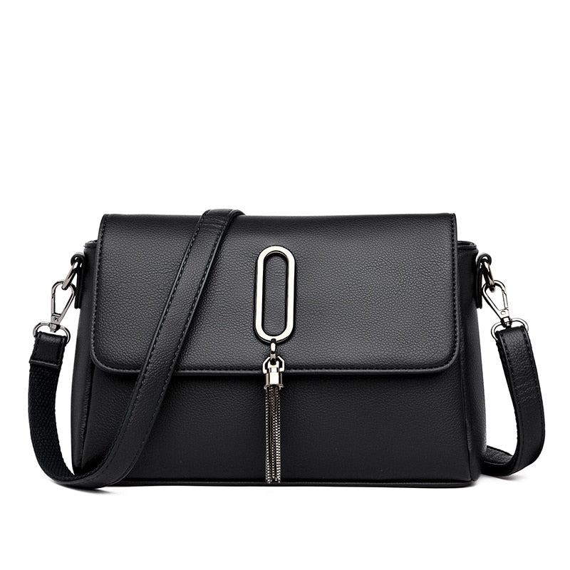 Luxury Women Messenger Bag Leather Shoulder Bags Shopper Casual Top-handle Ladies Handbag Travel Tote Crossbody Bag