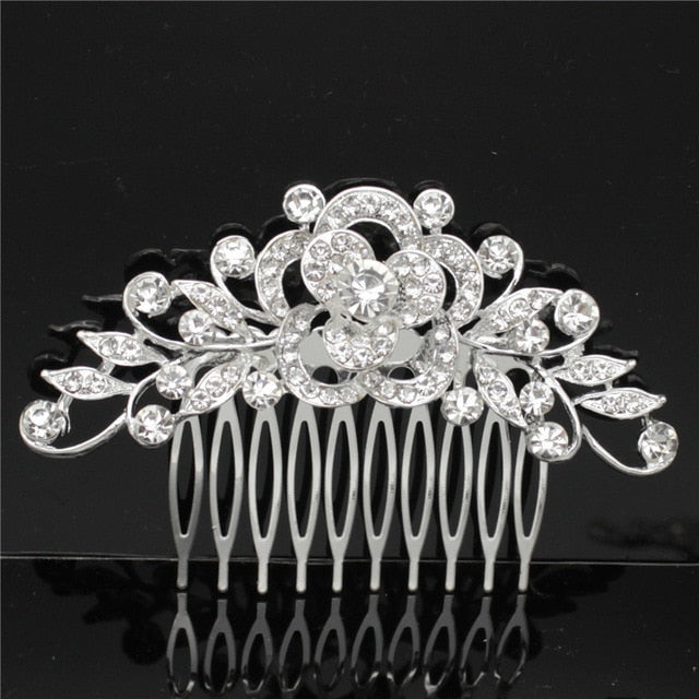 Wedding Dress Accessories Bridal Accessories Wedding Bridal Accessories Alloy Rhinestone Hair Combs Bridal Tiara
