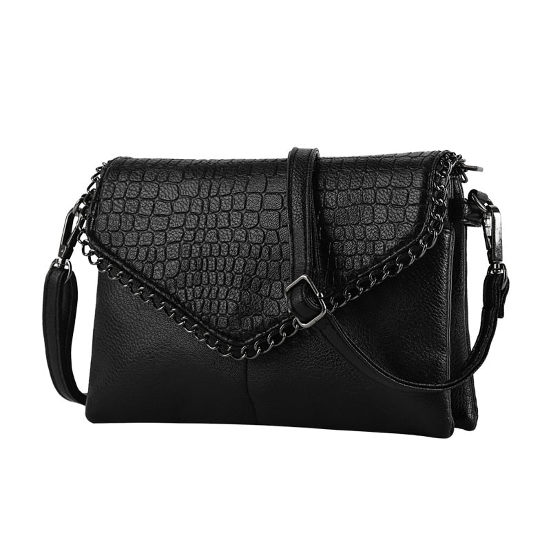 High quality alligator chains handbags fashion women envelope clutch ladies party famous brand shoulder messenger crossbody bags
