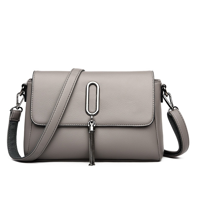 Luxury Women Messenger Bag Leather Shoulder Bags Shopper Casual Top-handle Ladies Handbag Travel Tote Crossbody Bag