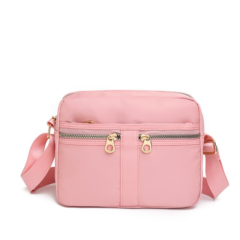 Fashion Multi-pocket Design Ladies Shoulder Bag High Quality Nylon Women Messenger Bags Solid Color Designer Women's Travel Bag