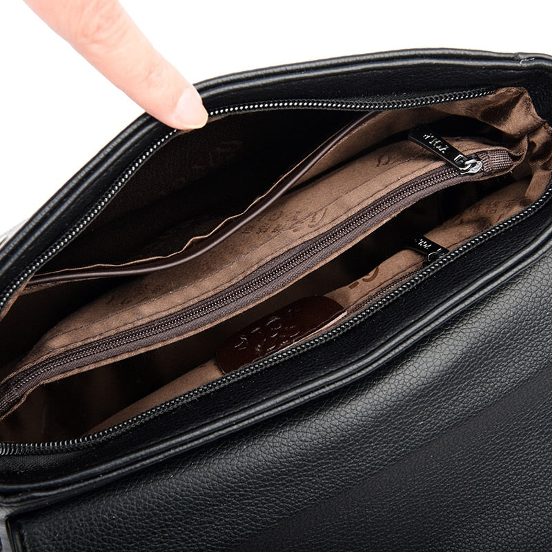 Luxury Women Messenger Bag Leather Shoulder Bags Shopper Casual Top-handle Ladies Handbag Travel Tote Crossbody Bag