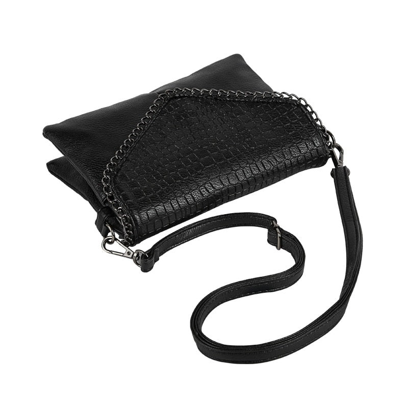 High quality alligator chains handbags fashion women envelope clutch ladies party famous brand shoulder messenger crossbody bags