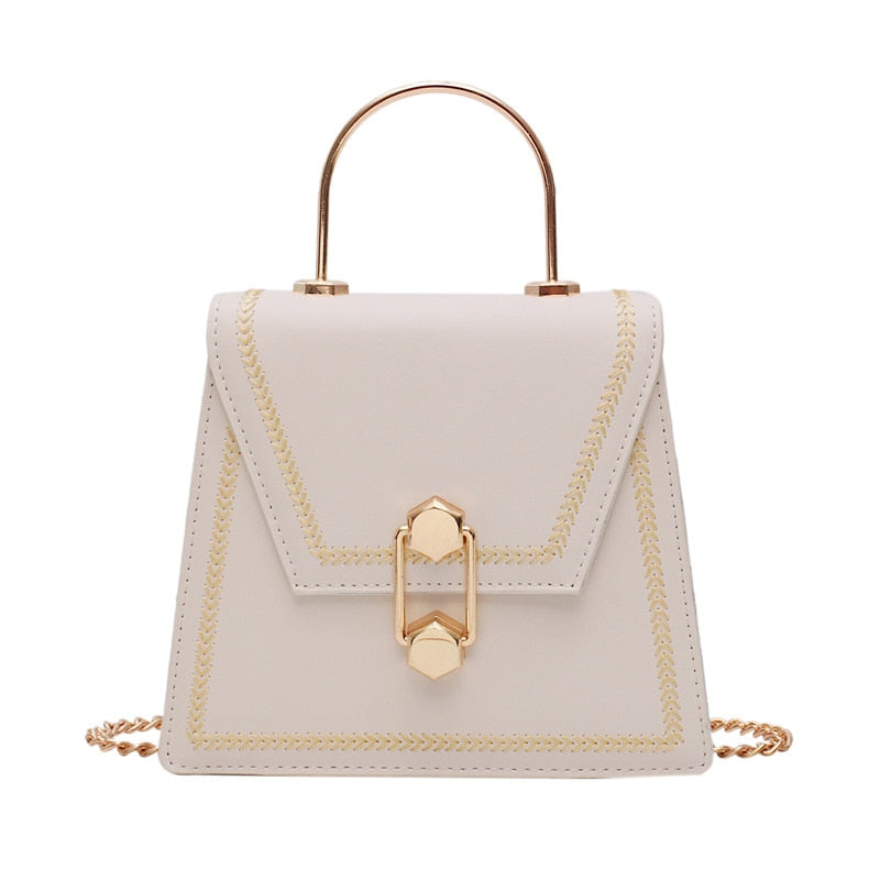 New Fashion Metal Handle Handbags Women Crossbody Bags High Qualty Clutch Female Purses Ladies Shoulder Messenger Bag