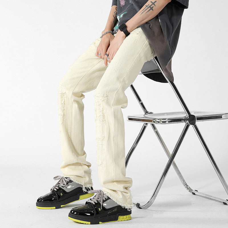 Fashion Personalized Men's Clothing Casual Flared Trousers