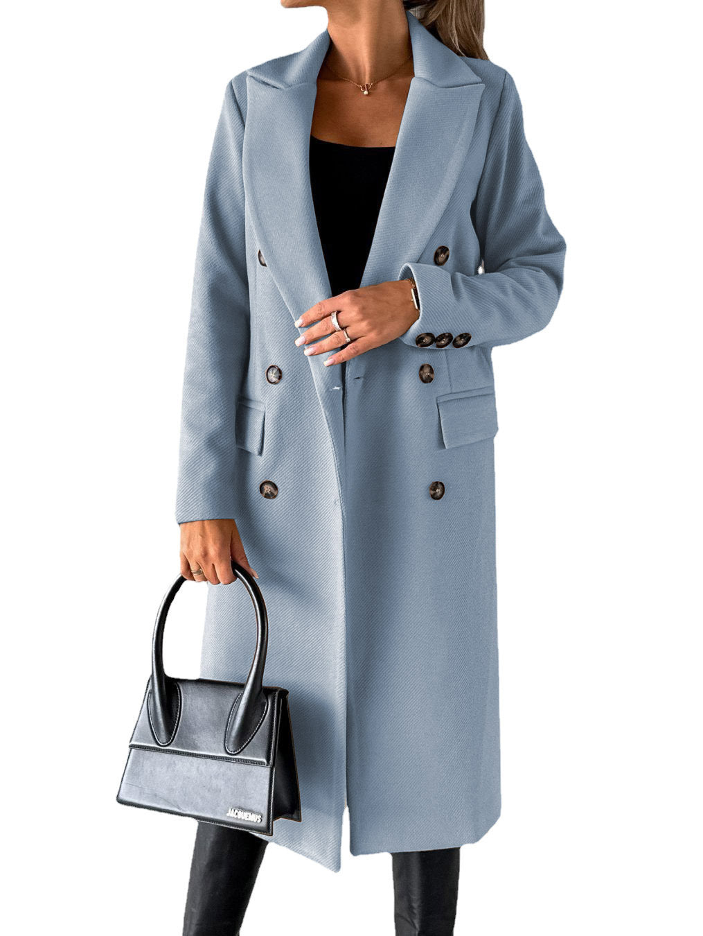 Double Breasted Lapel Coat
