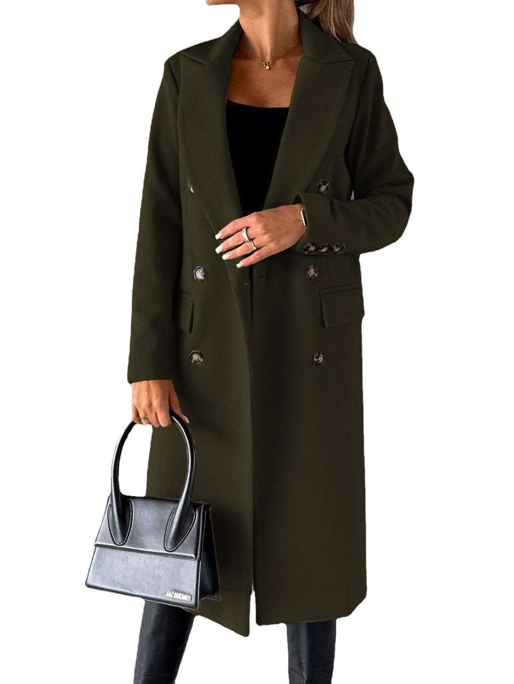 Double Breasted Lapel Coat