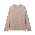 Loose-fitting Solid-color Casual Warm Sweater