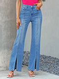 Womens Stylish Slim-fit Blue Jeans