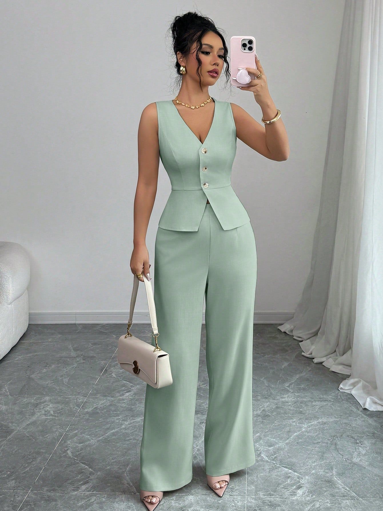trendy coord-set sleeveless